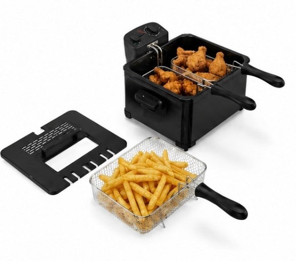 CrispFry Pro – Elektrische 5L Fritteuse mit Temperaturregelung