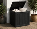 96L Outdoor-Aufbewahrungsbox – Wetterfeste Deckbox mit abschließbarem Deckel