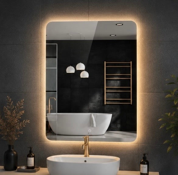GlowMirror™️ – LED Badspiegel mit Touch-Funktion