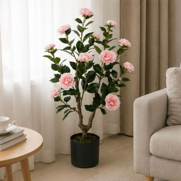 BloomTree™️ – Eleganter künstlicher Kamelienbaum