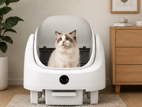 Selbstreinigende Katzentoilette mit App-Steuerung & Geruchskontrolle