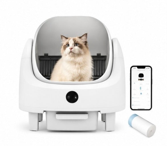Selbstreinigende Katzentoilette mit App-Steuerung & Geruchskontrolle