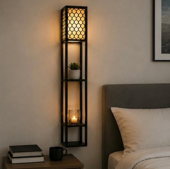 LumiShelf™️ – LED Wandregal mit Ambientebeleuchtung 160x26x26cm