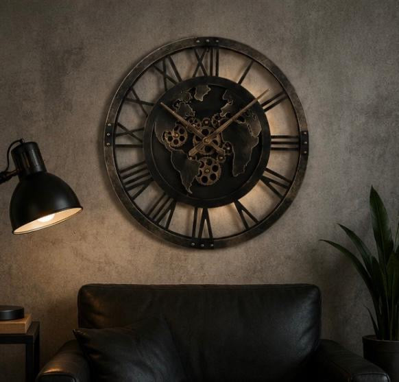 RomanTime™️ – Lautlose Metall Wanduhr