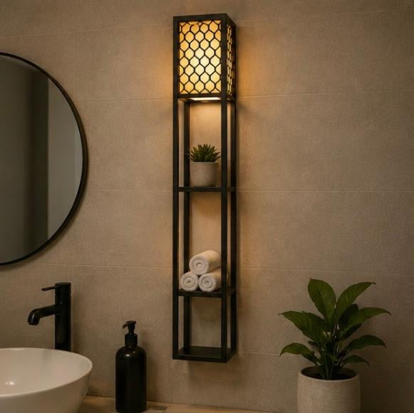 LumiShelf™️ – LED Wandregal mit Ambientebeleuchtung 160x26x26cm