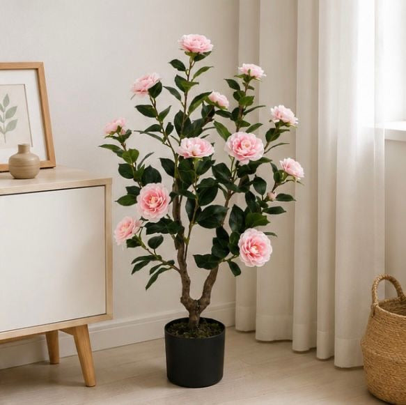 BloomTree™️ – Eleganter künstlicher Kamelienbaum