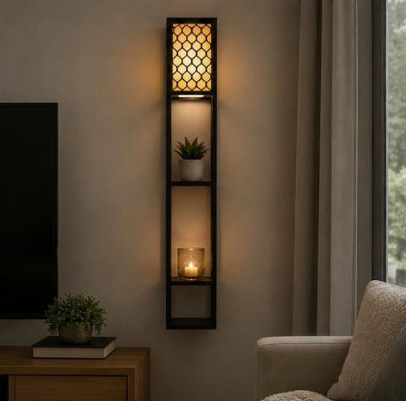 LumiShelf™️ – LED Wandregal mit Ambientebeleuchtung 160x26x26cm