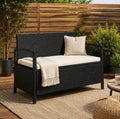GardenRelax™️ – Premium Rattan Gartenbank mit Stauraum