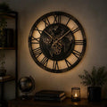 RomanTime™️ – Lautlose Metall Wanduhr